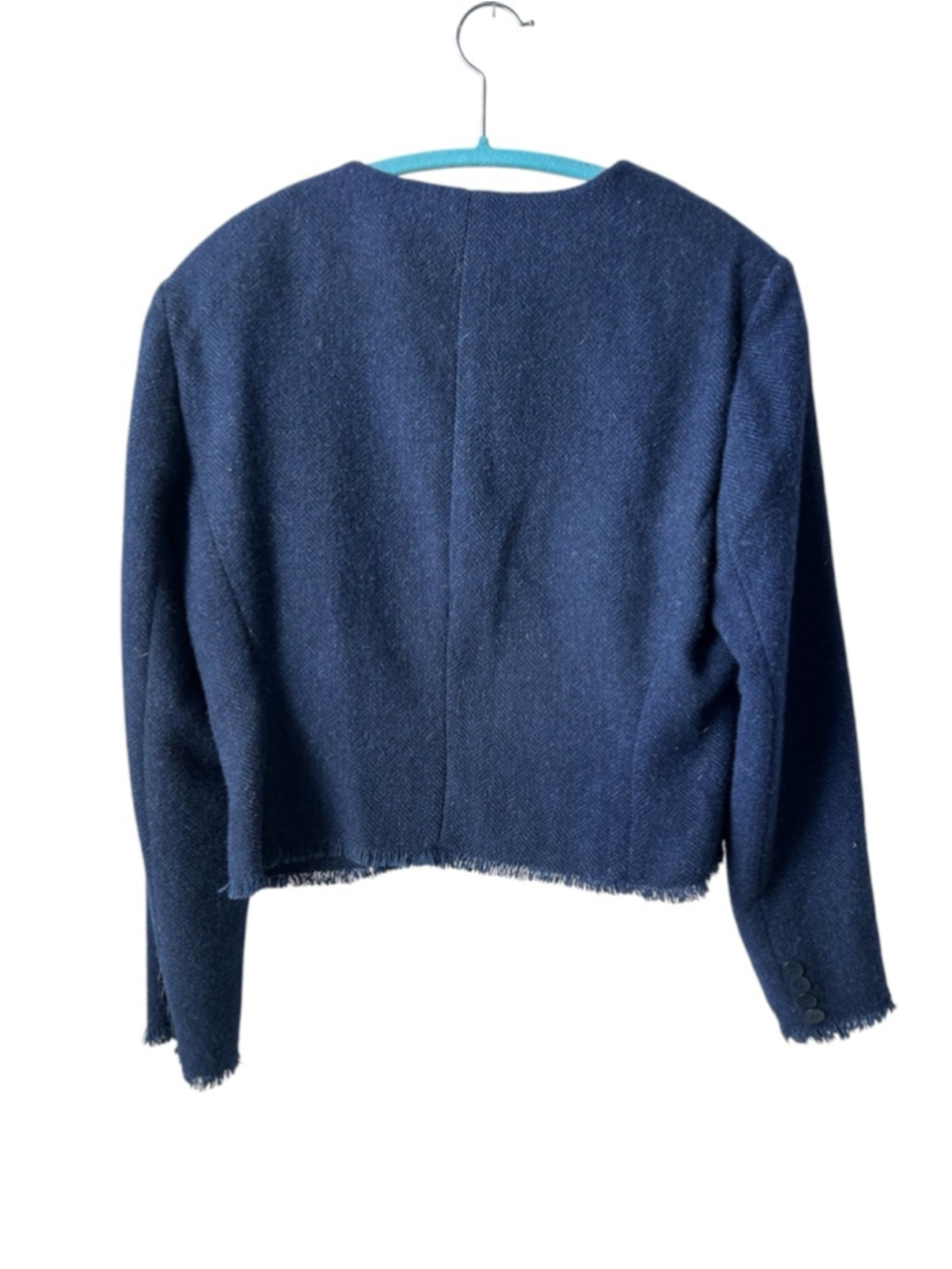 Ralph Lauren Black Label Cashmere/Alpaca Frayed Edge Blazer - Picture 3 of 10